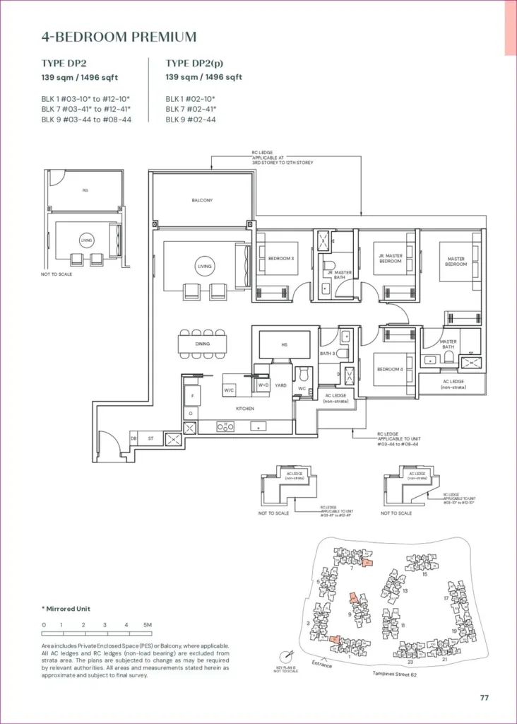 4 Bedroom Premium indicative floor plan