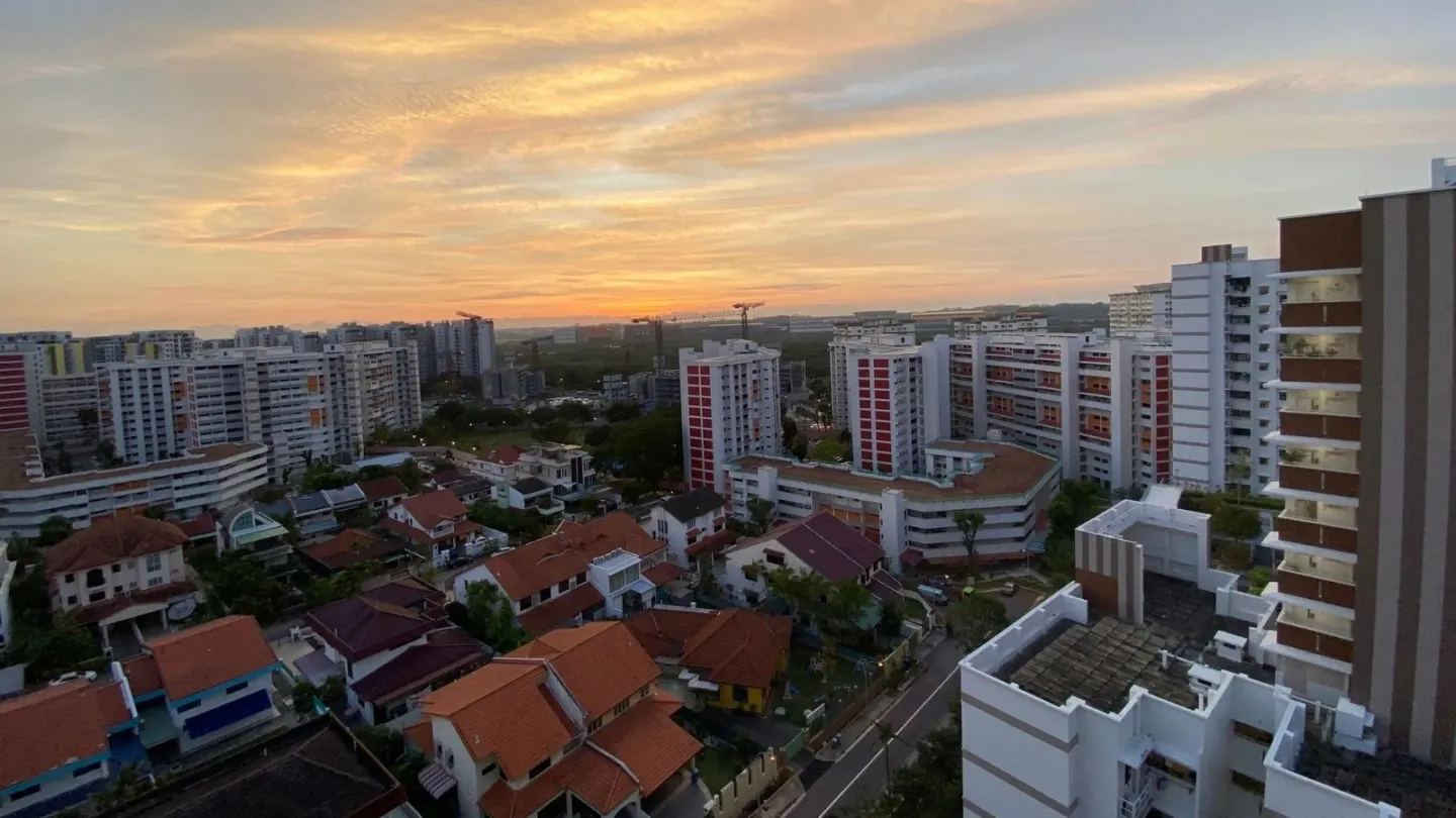 Hougang estate sunset