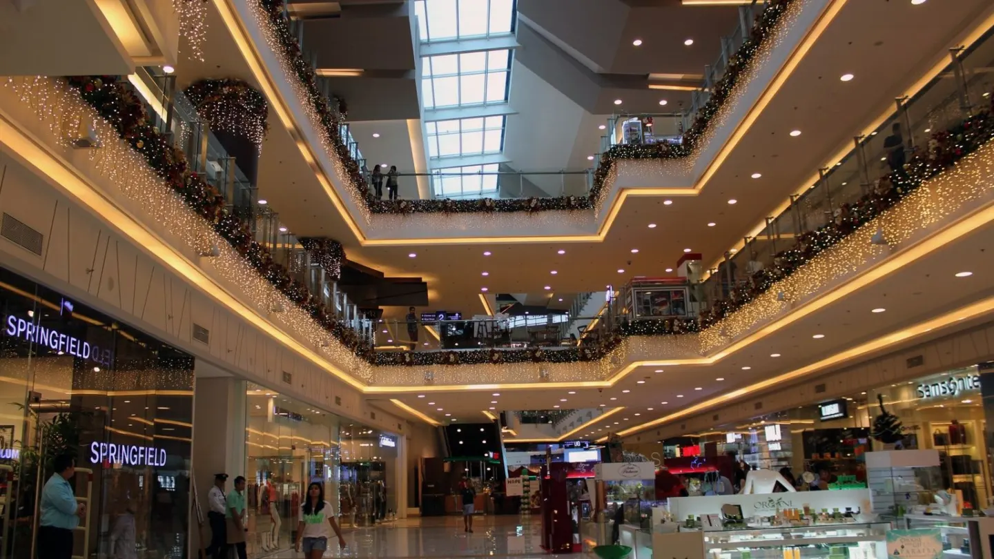 Shopping mall interior